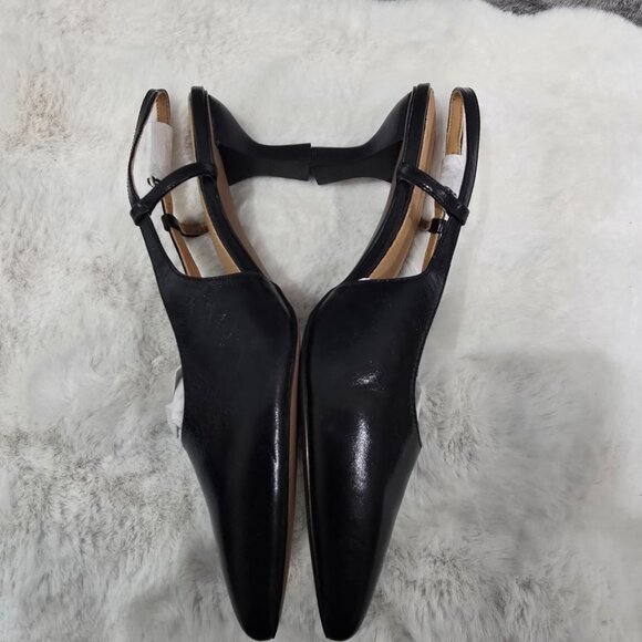 Madewell The Debbie Pump Black Leather Slingback Heels Size 10, 11 NEW NO289 - Picture 11 of 11